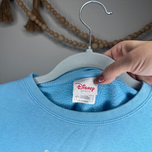 Vintage Disney Store Little Mermaid Ariel 1990s 90s Blue Crewneck - Picture 4 of 4